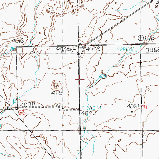 Topographic Map of 06N19E31BCBB01 Well, MT