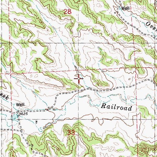 Topographic Map of 06N28E33ABB_01 Well, MT