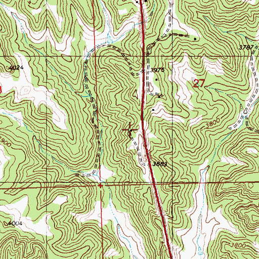 Topographic Map of 06N26E27CBDC01 Well, MT