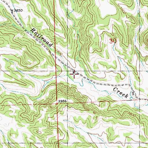 Topographic Map of 06N28E30CBD_01 Well, MT