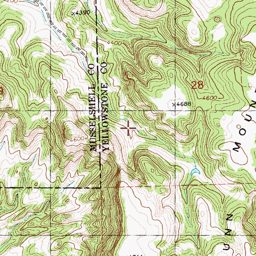Topographic Map of 06N27E28CBD_01 Spring, MT