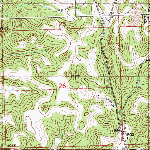 Topographic Map of 06N26E26ACC_01 Well, MT