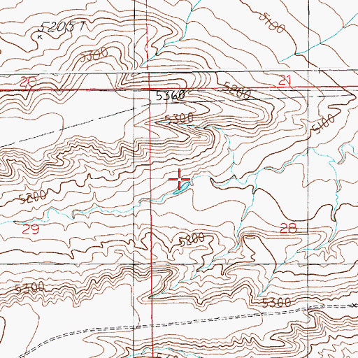 Topographic Map of 06N14E28B___01 Well, MT
