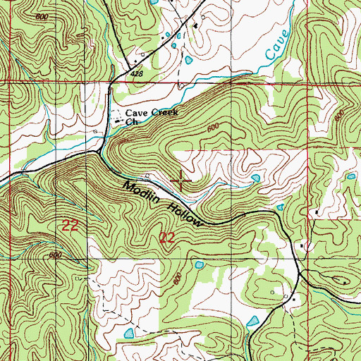 Topographic Map of O'Flinn Prospect, AR