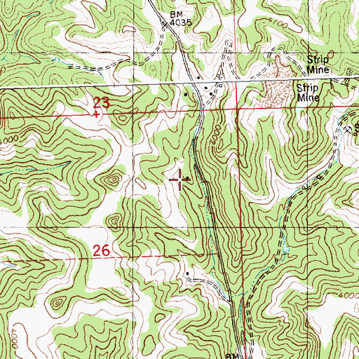 Topographic Map of 06N26E26ADBB01 Well, MT