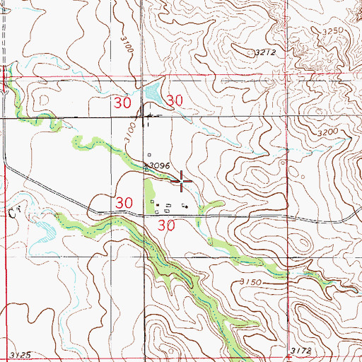 Topographic Map of 06N59E30AC__02 Well, MT