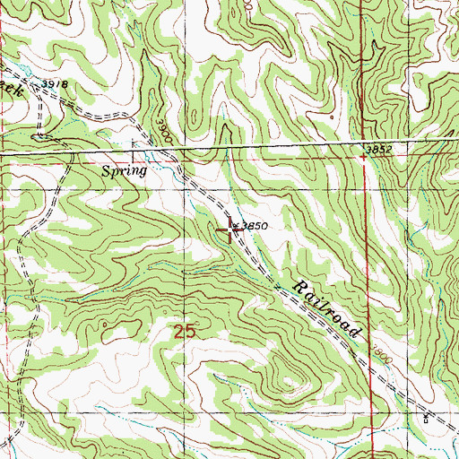 Topographic Map of 06N27E25ABDC01 Well, MT