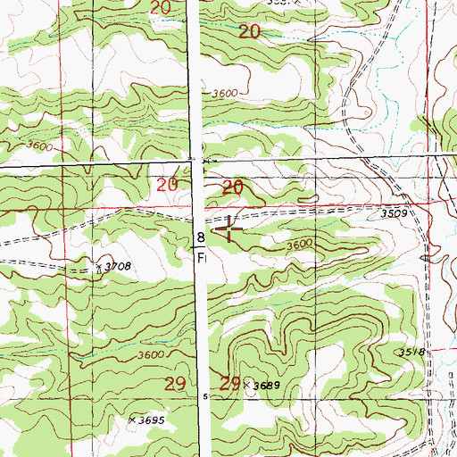 Topographic Map of 06N24E29ABC_01 Well, MT