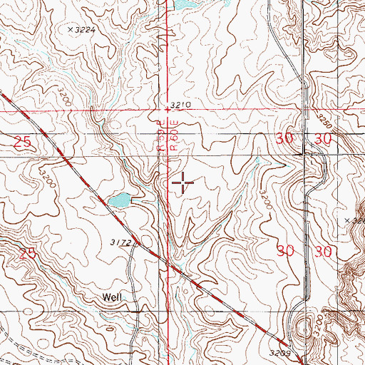 Topographic Map of 06N60E30BC__01 Well, MT