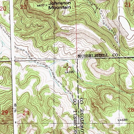 Topographic Map of 06N27E29AAA_01 Spring, MT