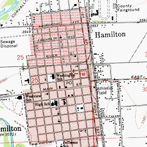 Topographic Map of 06N21W25AD__01 Well, MT