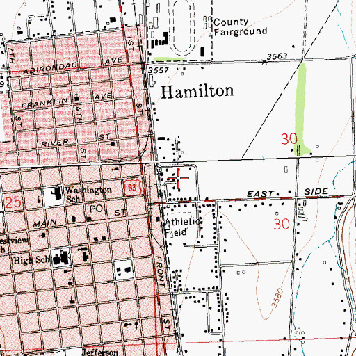 Topographic Map of 06N20W30BC__01 Well, MT