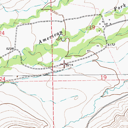 Topographic Map of 06N14E19C___01 Well, MT
