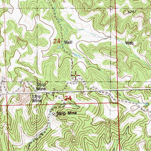 Topographic Map of 06N26E24DCAB01 Well, MT