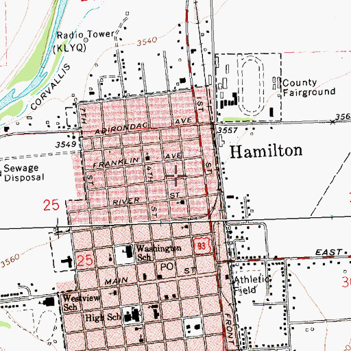 Topographic Map of 06N21W25AA__01 Well, MT