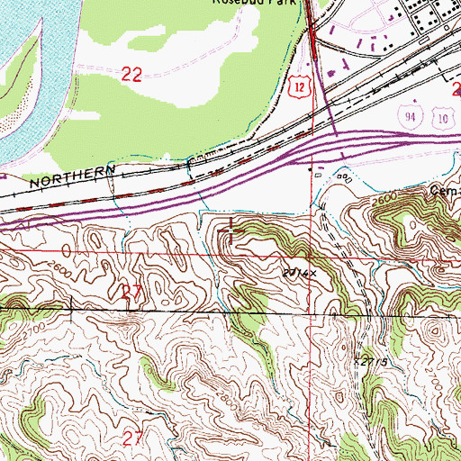 Topographic Map of 06N40E22DD__01 Well, MT