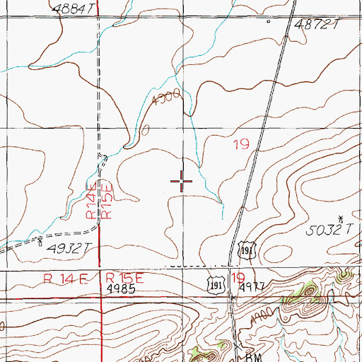 Topographic Map of 06N15E19____01 Well, MT