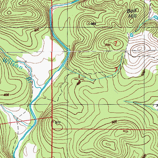Topographic Map of R T Patterson Mine, AR