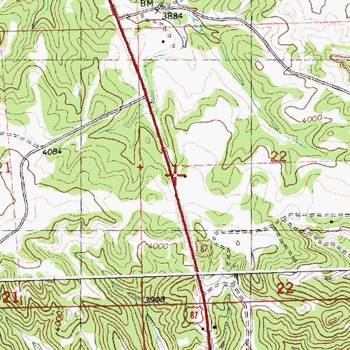 Topographic Map of 06N26E22CBAB01 Well, MT