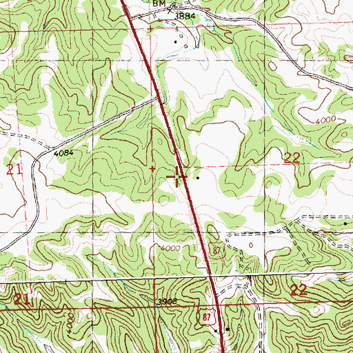 Topographic Map of 06N26E22CBAB02 Well, MT