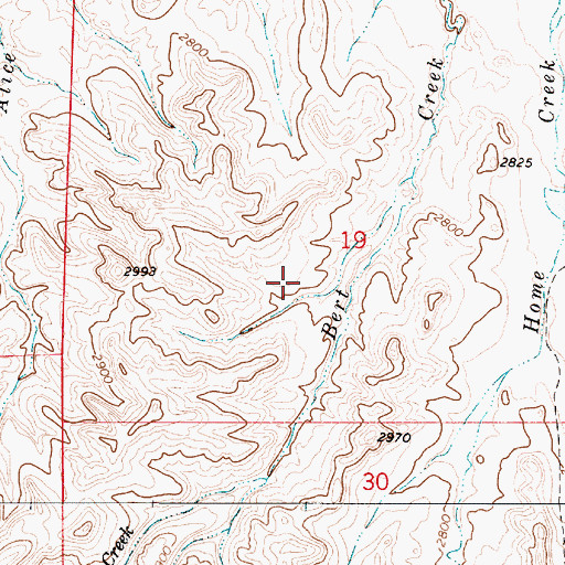 Topographic Map of 06N53E21CBCB01 Well, MT