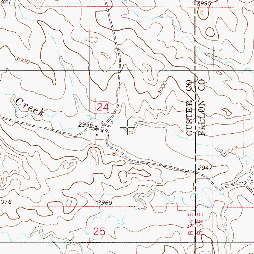 Topographic Map of 06N54E24AC__01 Well, MT