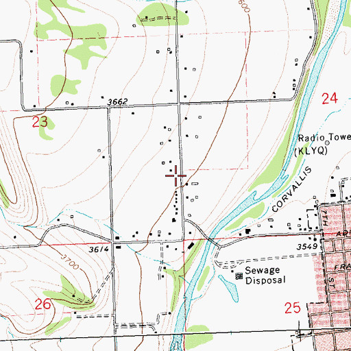 Topographic Map of 06N21W24CCBB02 Well, MT