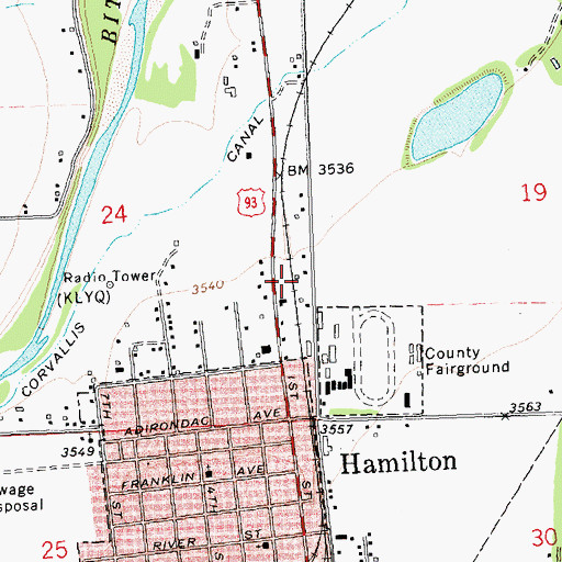 Topographic Map of 06N21W24DADA01 Well, MT