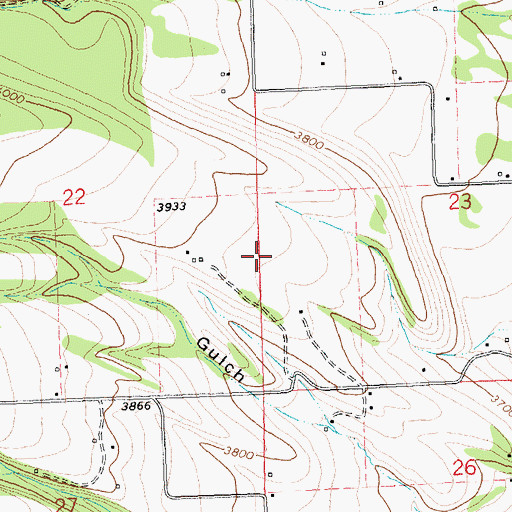 Topographic Map of 06N21W23CBCB01 Well, MT