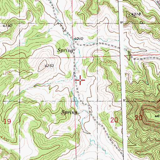 Topographic Map of 06N27E14BBAA01 Well, MT