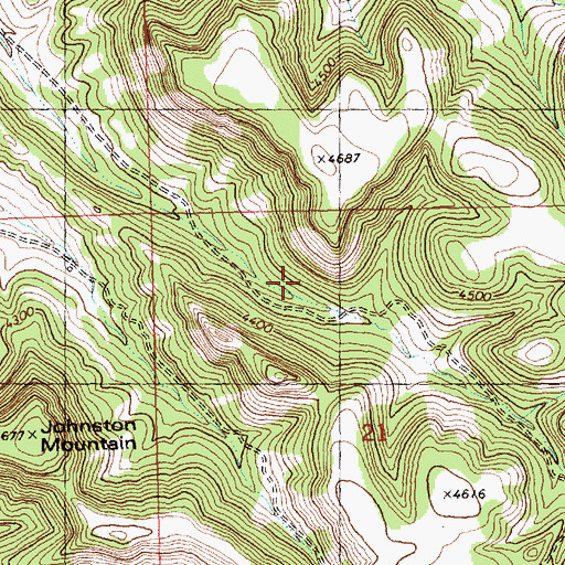 Topographic Map of 06N27E21BAC_01 Spring, MT