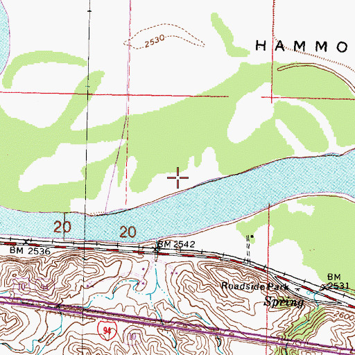 Topographic Map of 06N40E20A___01 Well, MT
