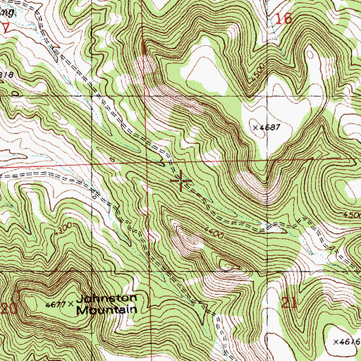 Topographic Map of 06N27E21BBA_01 Spring, MT