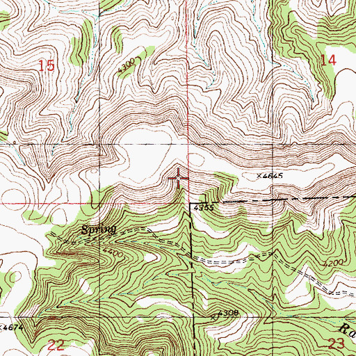 Topographic Map of 06N28E17CCD_01 Well, MT
