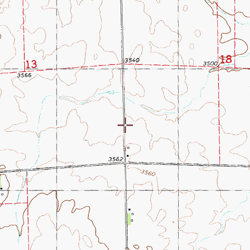 Topographic Map of 06N23E18CCC_01 Well, MT