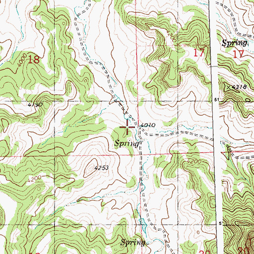 Topographic Map of 06N27E18DDAD01 Well, MT