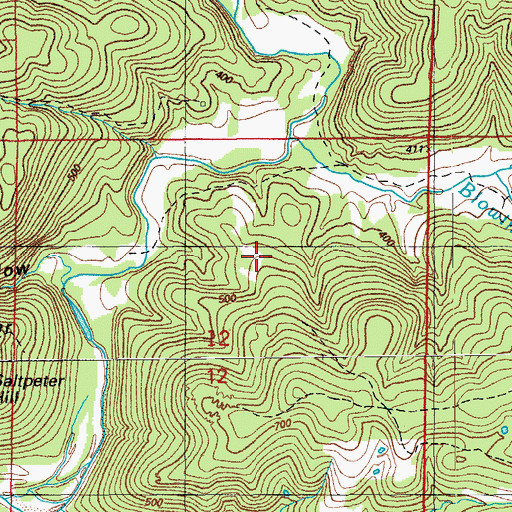 Topographic Map of Sand Field Prospect, AR