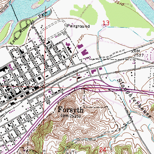 Topographic Map of 06N40E13CD__01 Well, MT