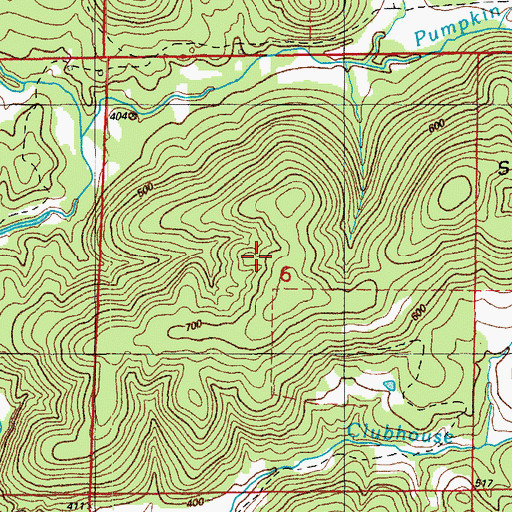 Topographic Map of Sanders Prospect, AR