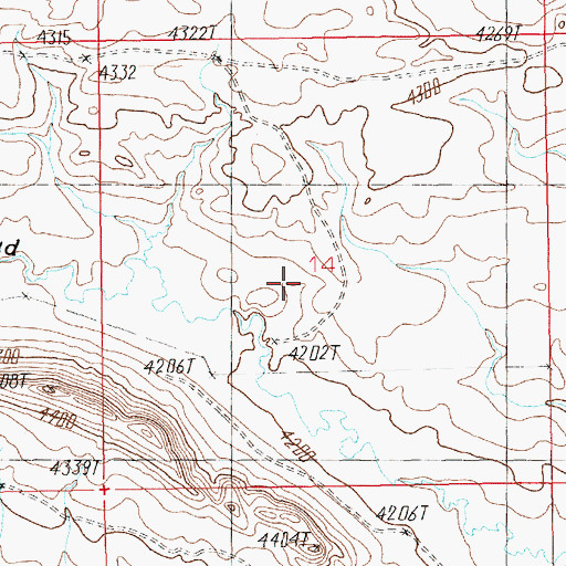 Topographic Map of 06N16E14____01 Well, MT