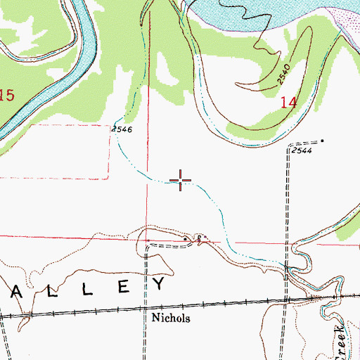 Topographic Map of 06N39E14C___01 Well, MT