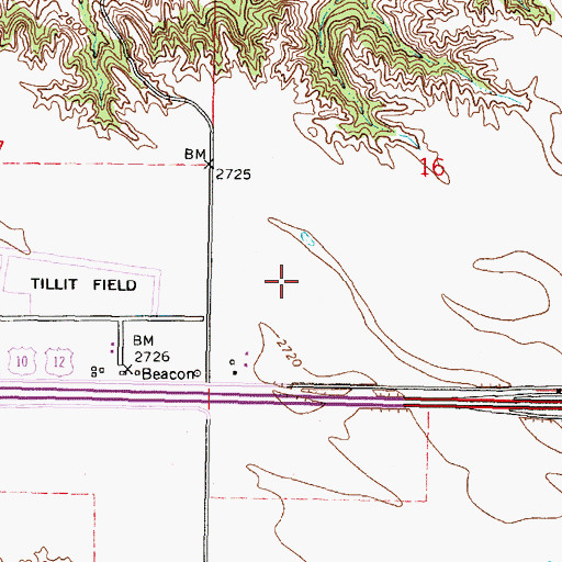 Topographic Map of 06N41E16C___01 Well, MT