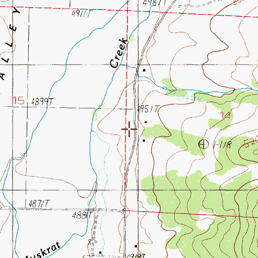 Topographic Map of 06N04W14CBB_02 Well, MT