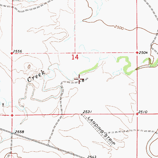Topographic Map of 06N51E14DBCD01 Well, MT