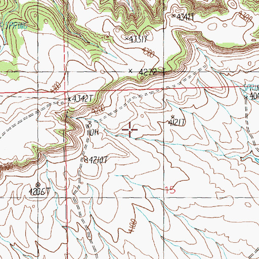 Topographic Map of 06N18E15BBA_01 Well, MT