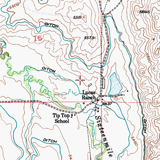 Topographic Map of 06N08E15DD__01 Well, MT