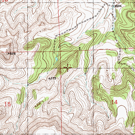 Topographic Map of 06N28E17BACB01 Well, MT