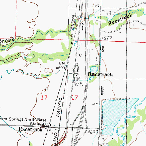 Topographic Map of 06N09W17ADBC01 Well, MT