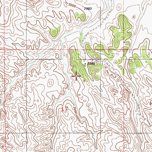 Topographic Map of 06N57E17ABD_01 Well, MT