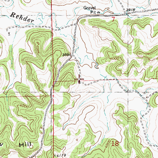 Topographic Map of 06N27E07CCDC01 Well, MT